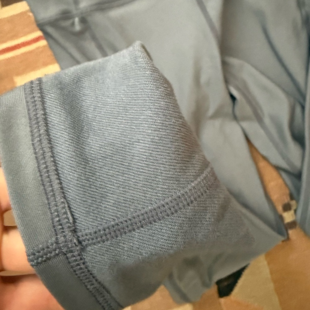 Fabletics Slate Blue High-Waist Leggings with Matching Sports Bra - Picture 6 of 6